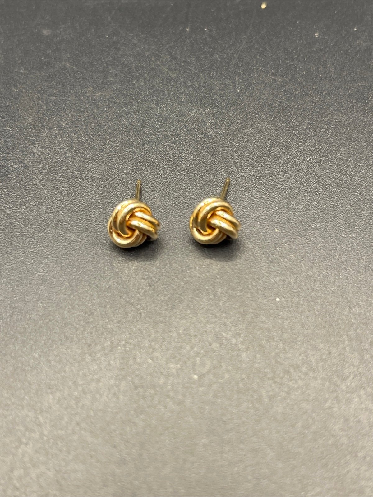 Earrings Love Knots 14k Gold Post Backs 011723@