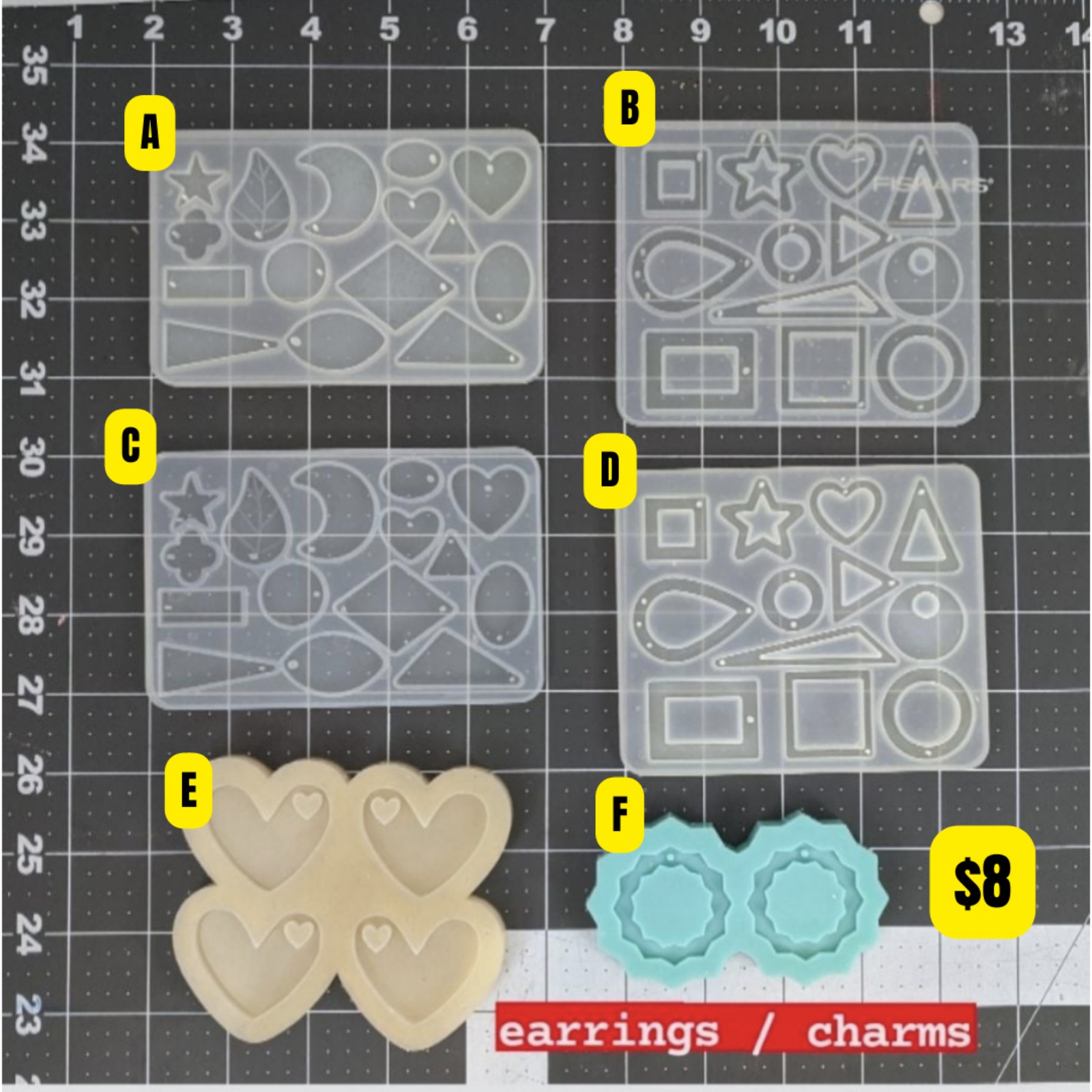 Earrings silicone Mold Lot or Individual