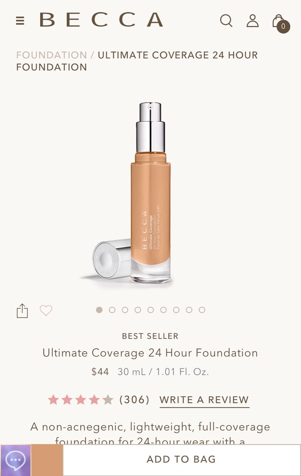 Becca foundation and concealer