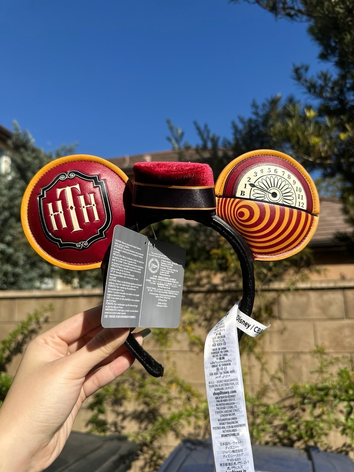 Disneyland Paris Twilight Zone Tower of Terror Mickey hat Ears Headband