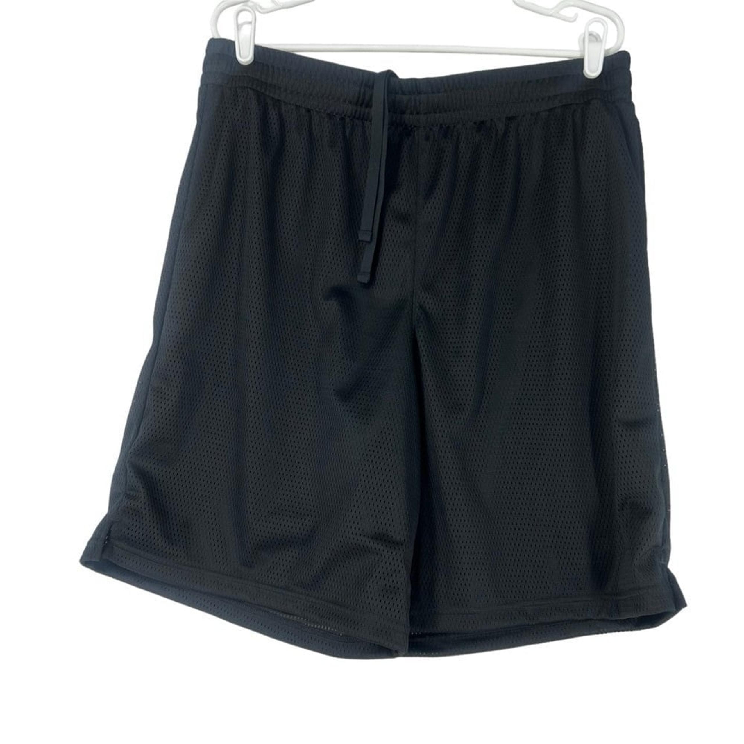 DSG POCKETLESS MESH SHORTS MENS SIZE XL PURE BLACK BASKETBALL ATHLETIC ATHLETE