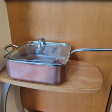 Simply Ming Copper 5 qt Square Pan New