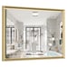 Hasipu Vosuja 48x36 Inch Bathroom Mirrors, Gold