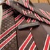 NEW 100% Louis Vuitton Classic Automotive Monogram Stripes Tie