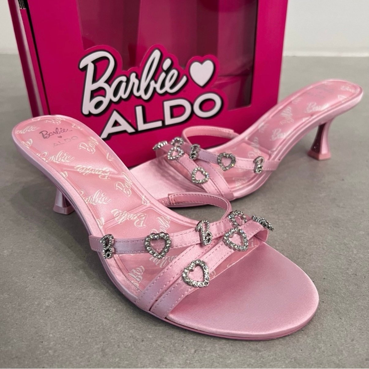 NIB ALDO X BARBIE Barbiemule heels