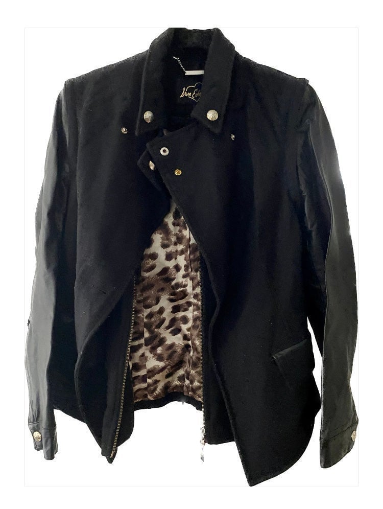 Sam Edelman Mixed Media Biker Jacket/Vest