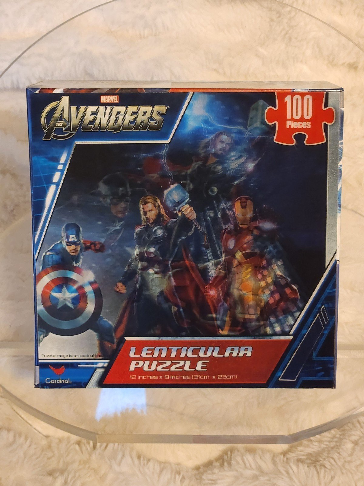 Marvel Avengers 100-Pc Lenticular Poster Puzzle (12 x9 or 131 cm x 23 cm)