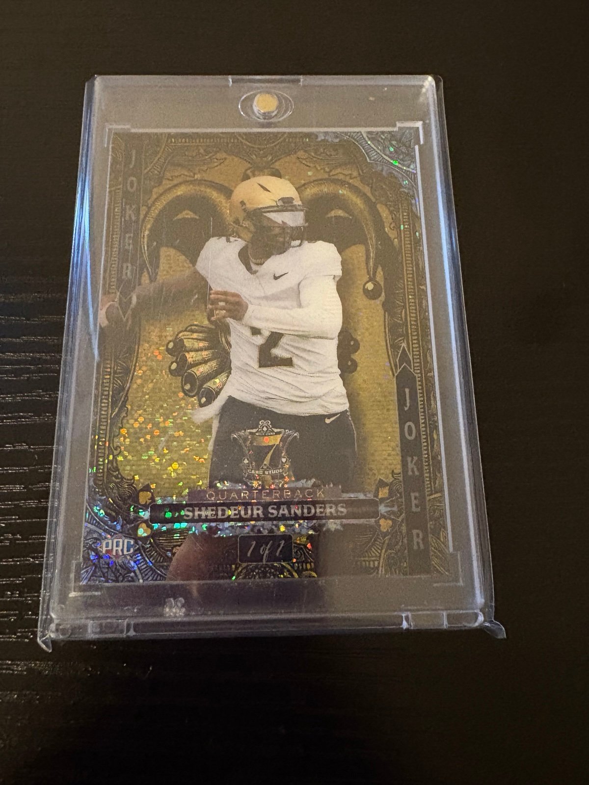 Shedeur Sanders 1/1 Wild Card (Joker Pull)
