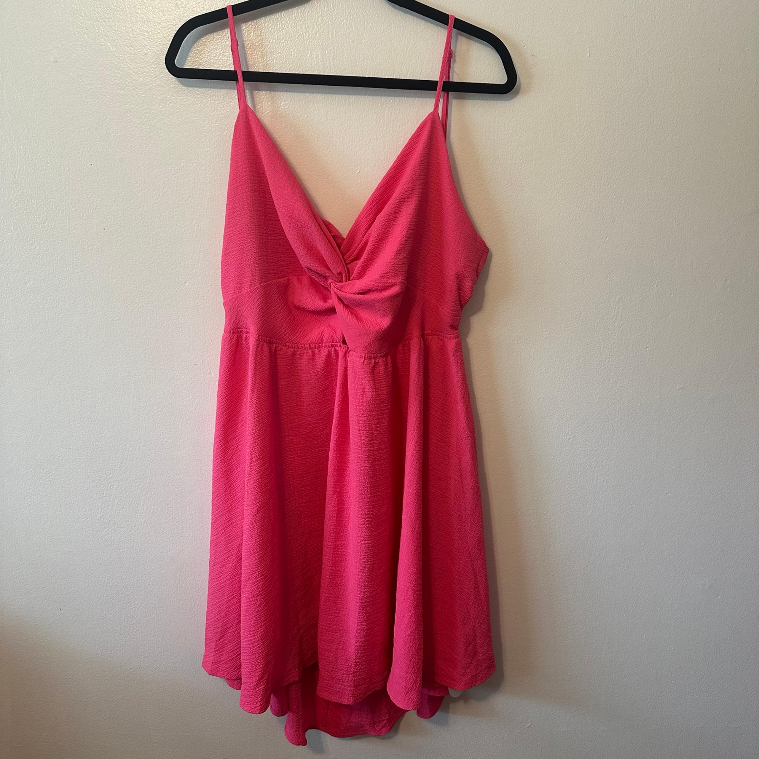 Shein Vacay Hot Pink Mini Dress