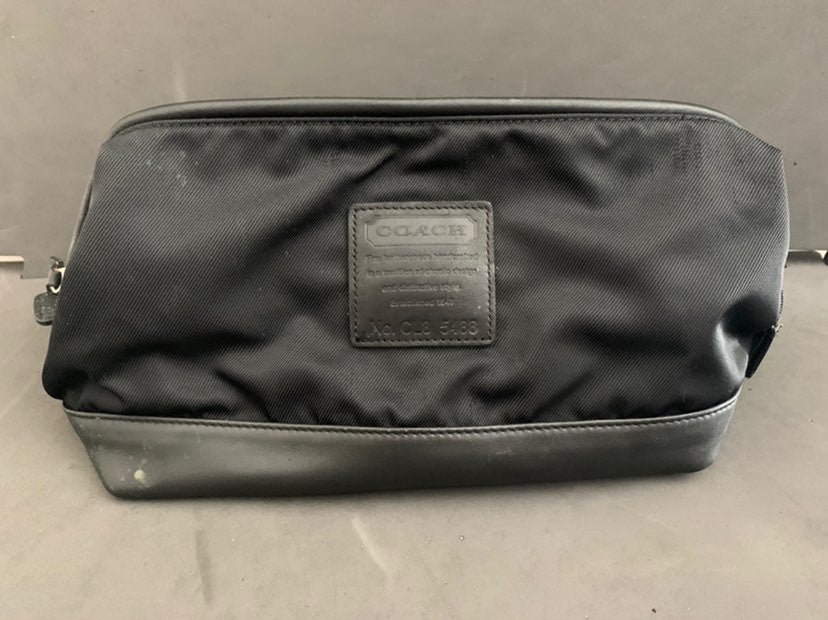 COACH travel makeup bag used