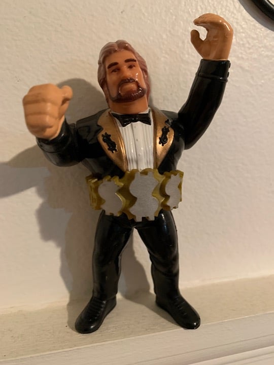 Ted Dibiase Million Dollar Man WWF Hasbro Series 1 Mint Working action