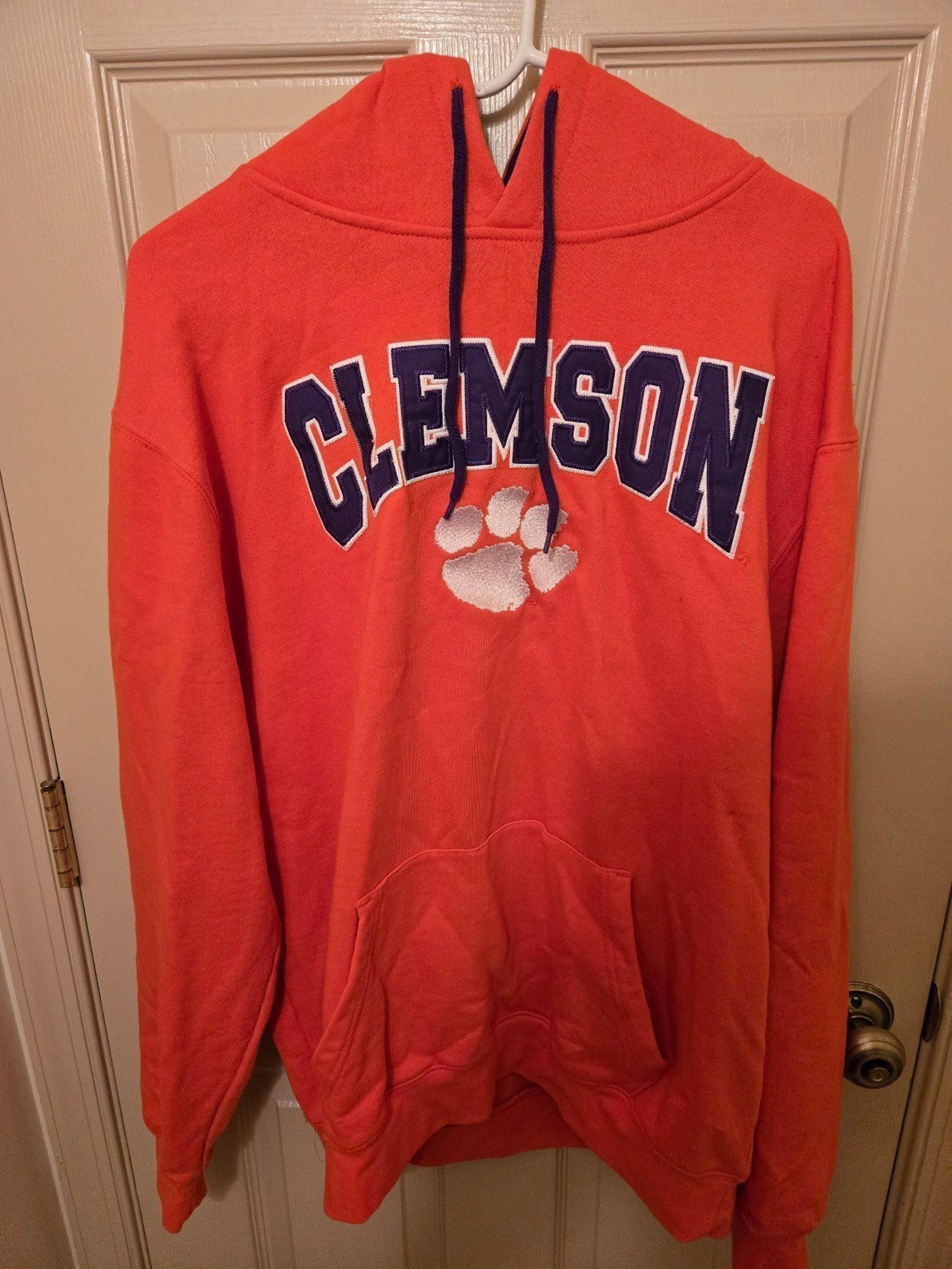 Clemson two tone ( orange/blue) hoodie ( AFIT 106BSP)
