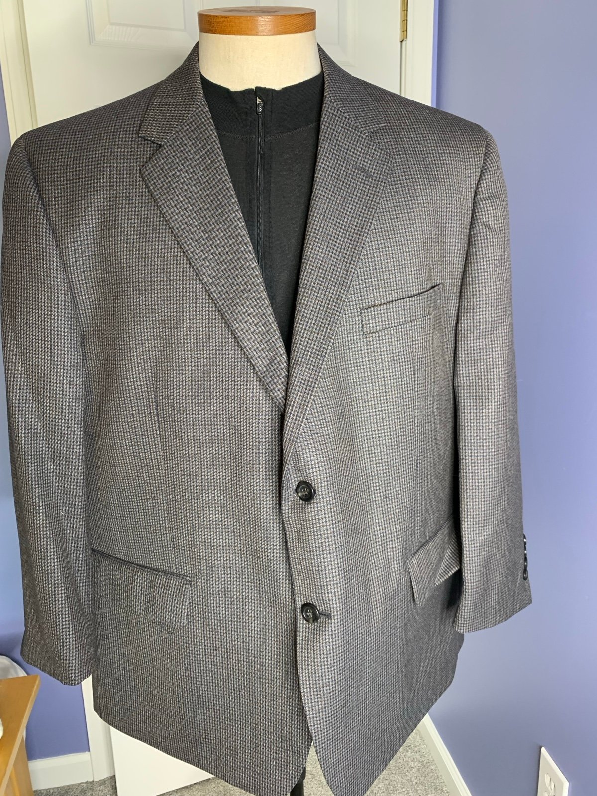 Joseph & Feiss Gold 48S 100% Wool Jacket Sport Coat