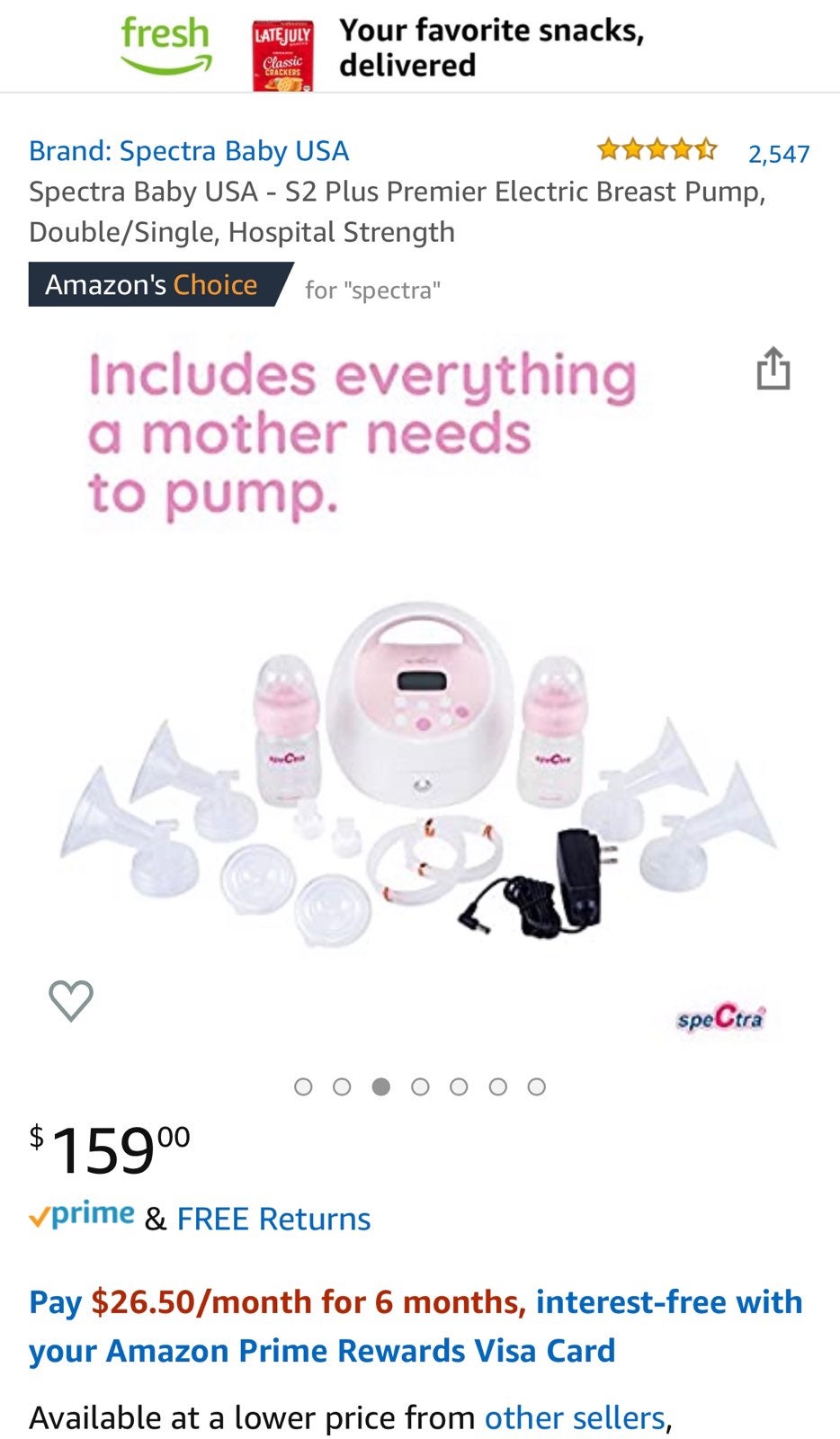 spectra breast pump S2 plus