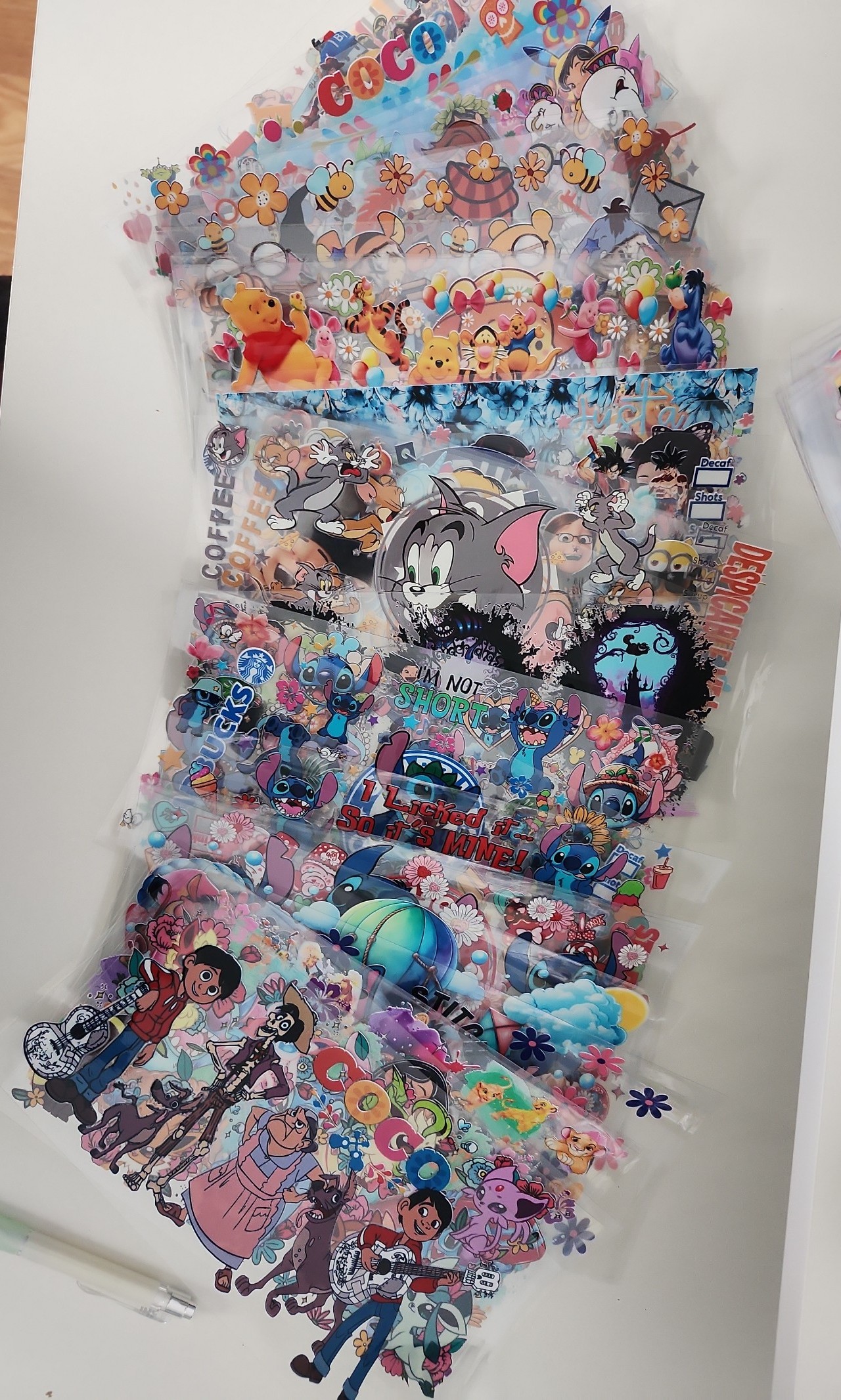 20 Mix characters uvdtf wraps bundles