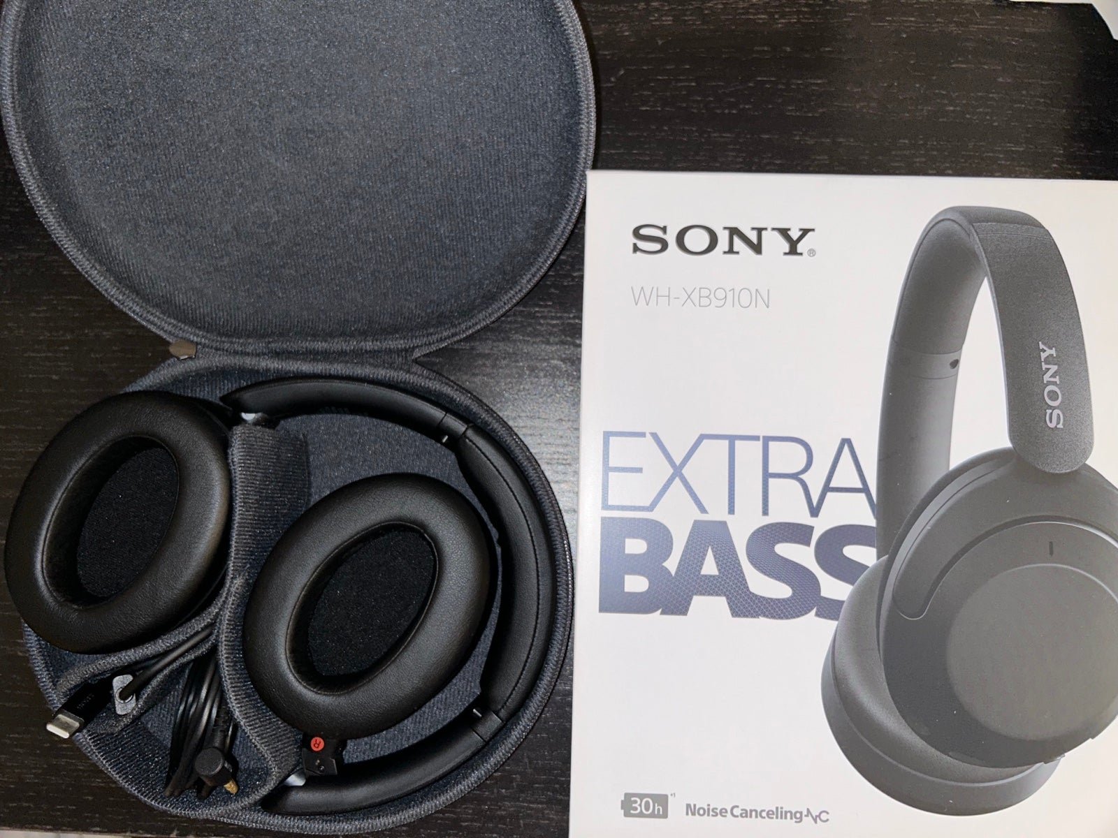 Sony WH-XB910N EXTRA BASS Bluetooth Wireless Noise-Canceling Headphones – Black