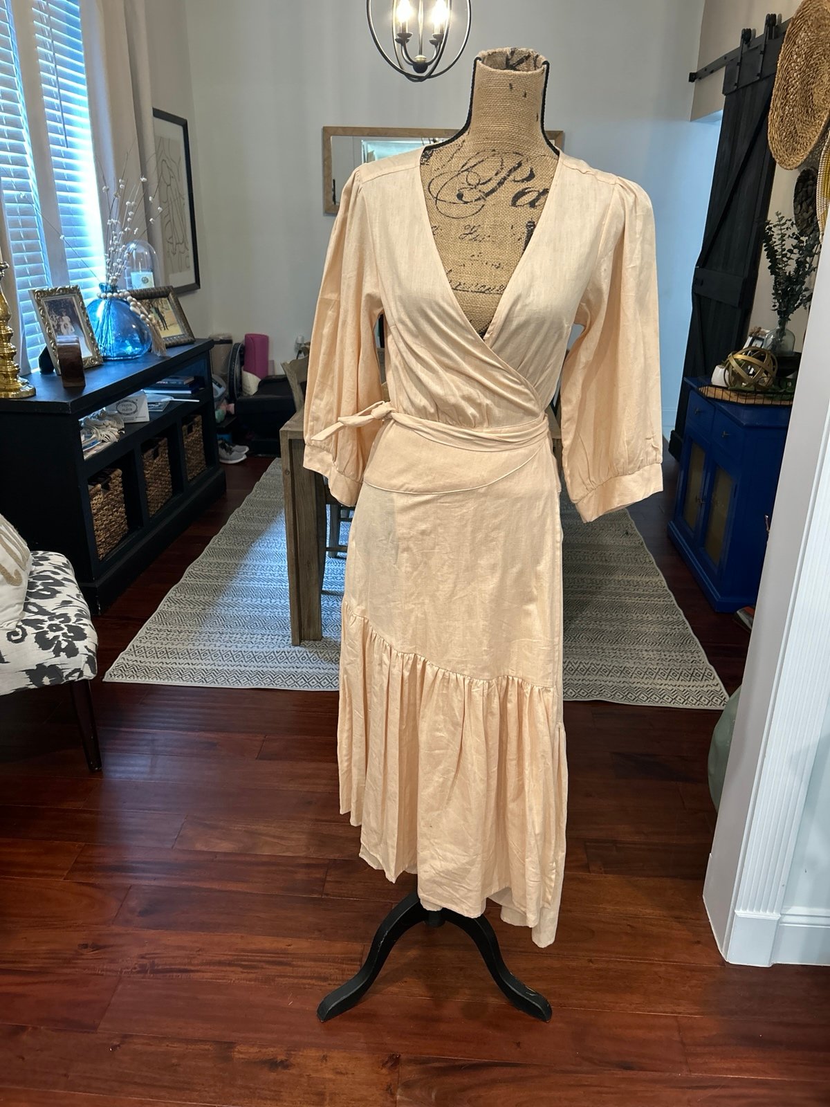 NWT Free People Asymmetrical Hem Wrap Dress M