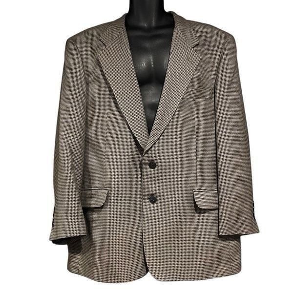 Lord & Taylor Herringbone Tweed Wool Suit Jacket Sports Men’s 44R