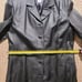 Clio vintage 90s genuine leather overcoat jacket trenchcoat black size 12 coat