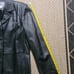 Clio vintage 90s genuine leather overcoat jacket trenchcoat black size 12 coat