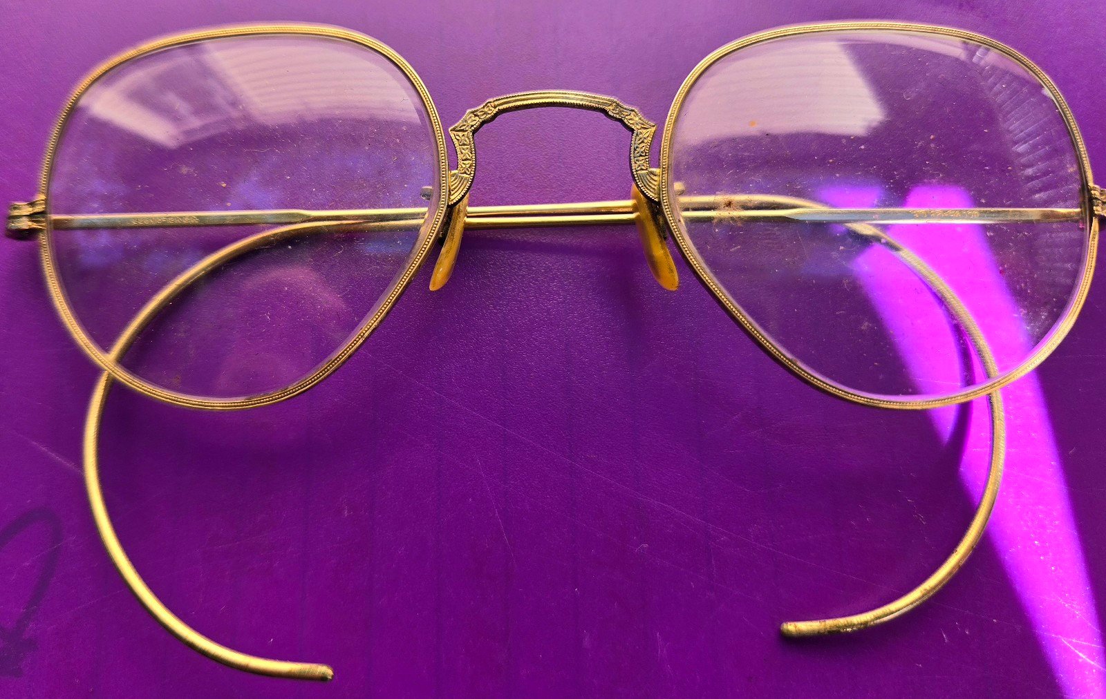 Vintage Hook Ear Gold Filled Readers
