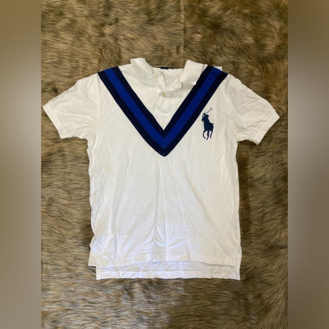 Polo Ralph Lauren Big Pony White Polo Shirt, Size Small