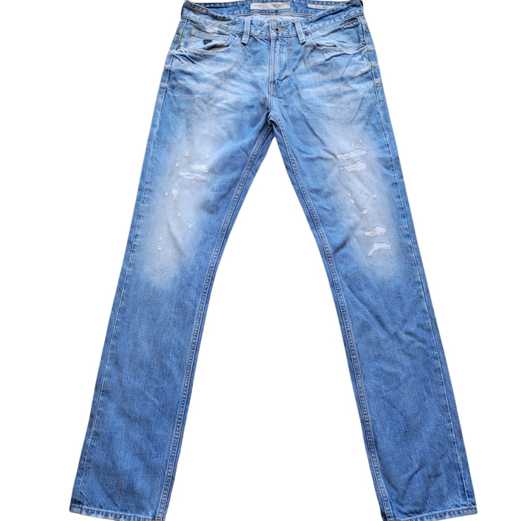 Guess Slim Taper Distressed Jeans Men's Size 31/33 Excellent Condition