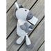 Living Textiles Knitted Baby Plush Stuffed Animal Lovey Zac Zebra w/Rattle New