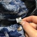Vintage Hawaiian Jean Jacket 80s 90s Puffy Sleeve Floral Print Tropical Denim