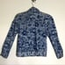 Vintage Hawaiian Jean Jacket 80s 90s Puffy Sleeve Floral Print Tropical Denim