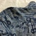 Vintage Hawaiian Jean Jacket 80s 90s Puffy Sleeve Floral Print Tropical Denim
