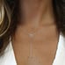 The Gotta Have it Delicate Lariat necklace with cubic zirconia in 925 silver