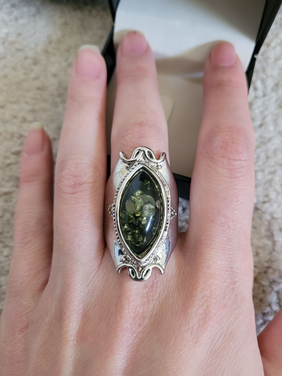 *sale* Statement Engagement Ring Size 9