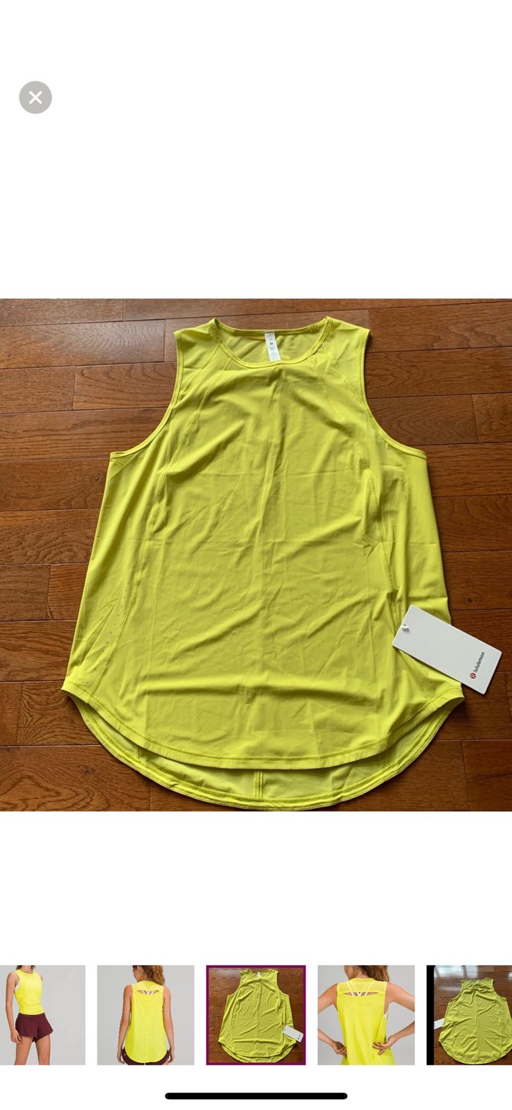 LULULEMON SCULPT TANK-NWT-YELLOW SERPENTINE-10