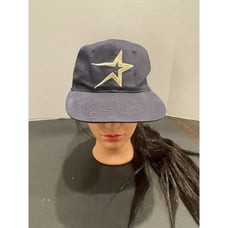 Vintage 90s BD&A HOUSTON ASTROS Navy Baseball Cap Gold Star Snapback Hat Vtg
