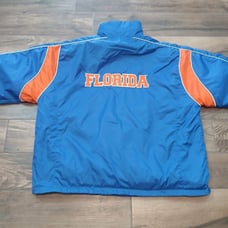 Vintage Florida Gators Jacket Mens XXL 2XL Blue Starter Zip Fleece Lined Y2K