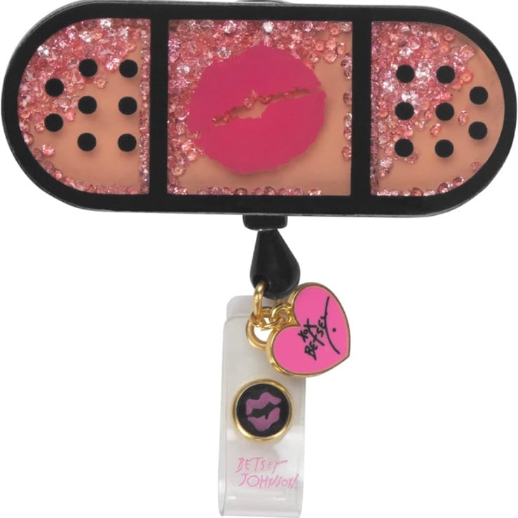 Betsey Johnson badge reel nurse work