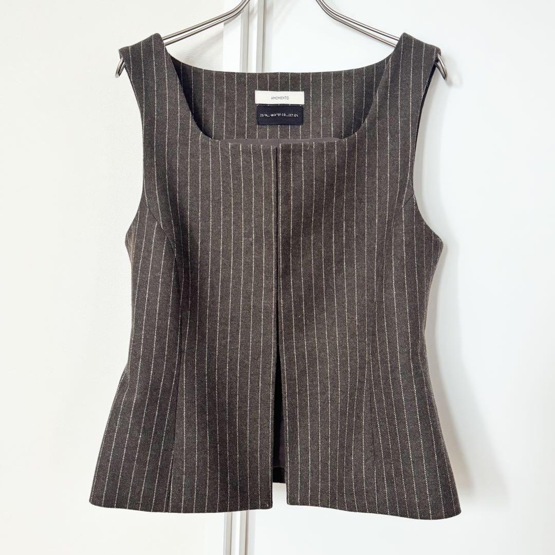最新デザインの STRIPE AMOMENTO CORSET Vest) Corset Stripe (Amomento VEST トップス