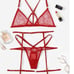 Sexy red lingerie set