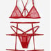 Sexy red lingerie set
