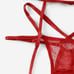 Sexy red lingerie set