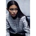 White Plaid Boucle Jacket Size S