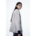 White Plaid Boucle Jacket Size S