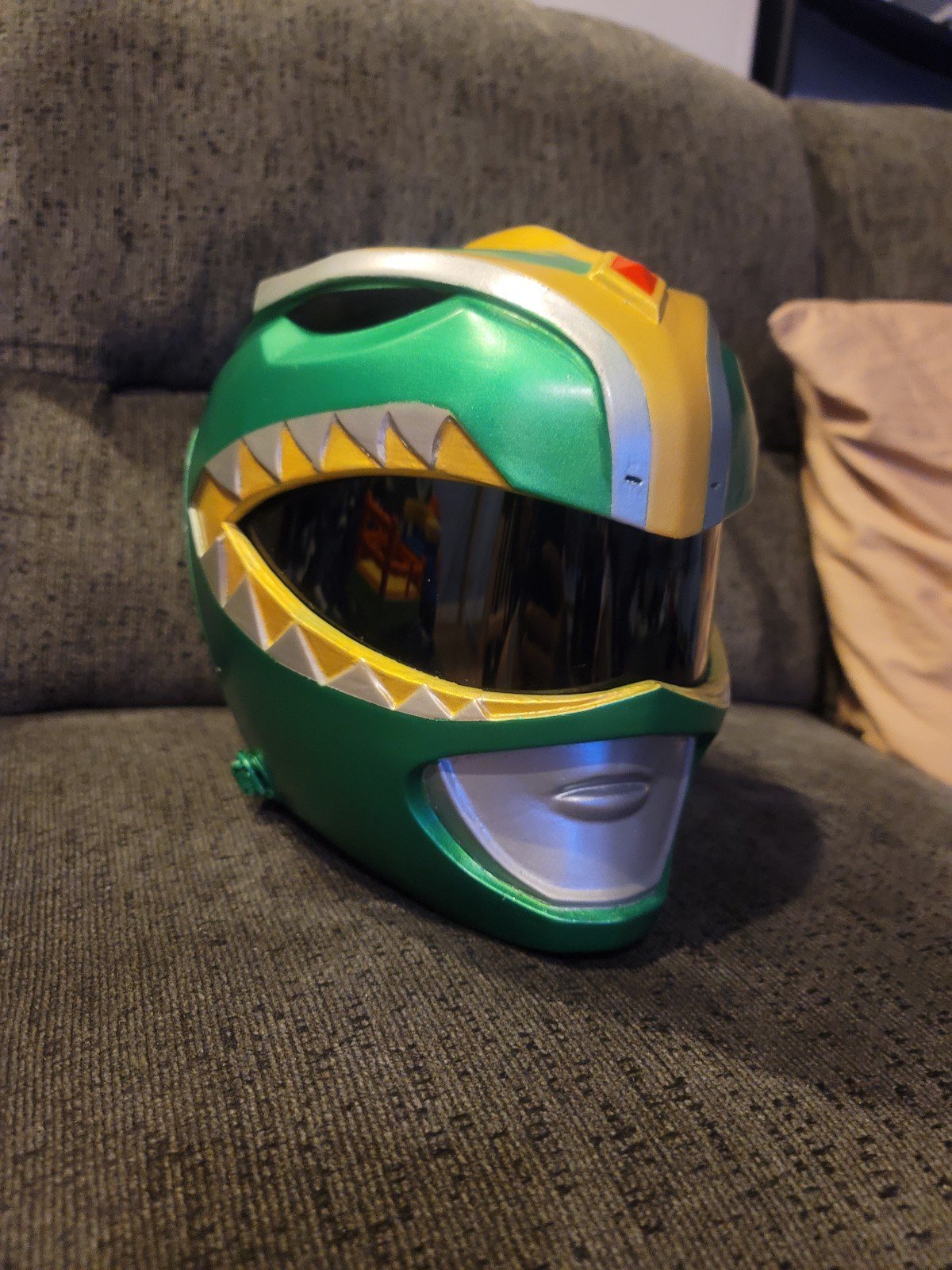 Bat in the Sun Green Ranger Helmet