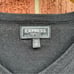 Express Black Modern Fit Extra Fine Merino Wool V Neck Sweater