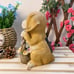 Solar Lights Cute Dog Ornaments Outdoor Garden Resin Decorative Lamp