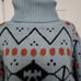 Panache Fair lsle Turtleneck Nordic Sweater Ski Cabin Overdized L