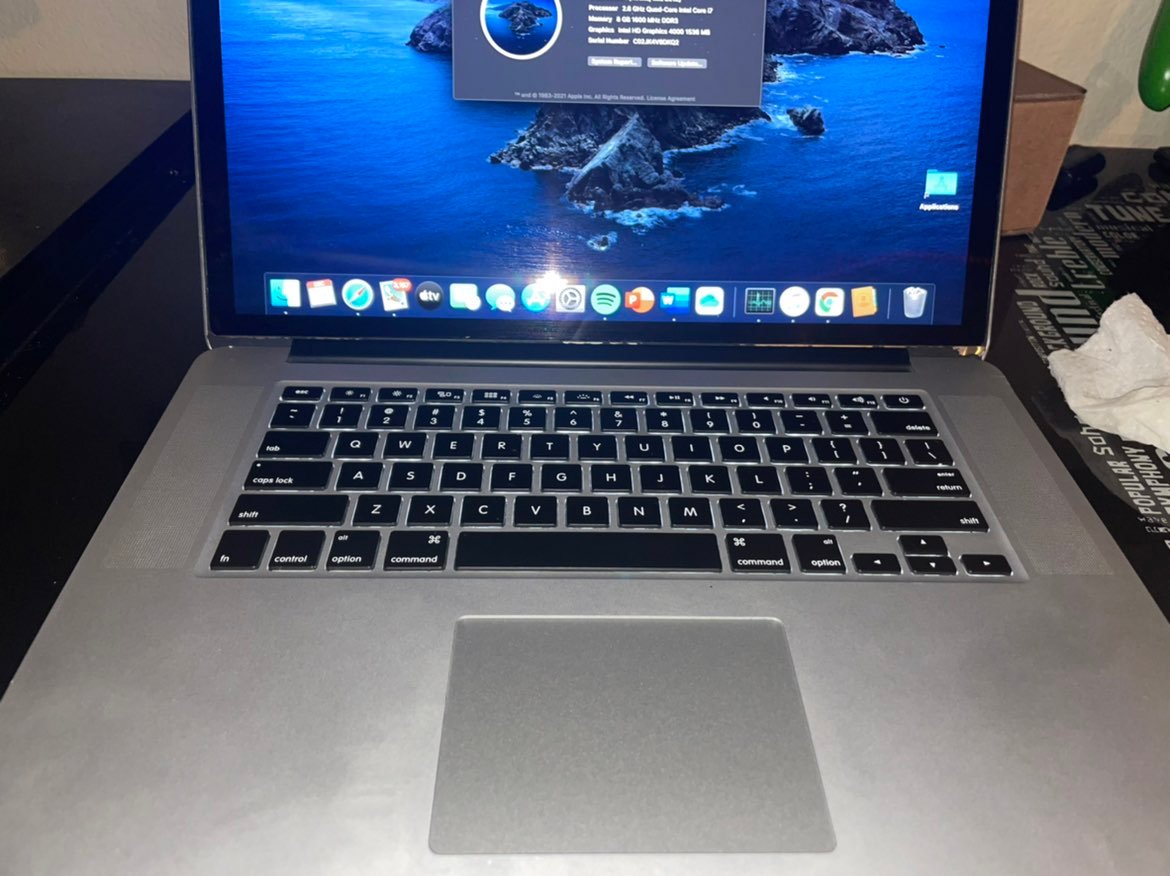 Macbook pro 15in (retina mid-2012)