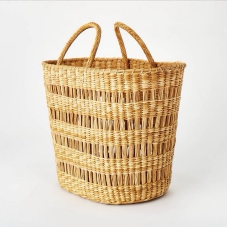 Studio McGee Novelty Tote Basket with Handles