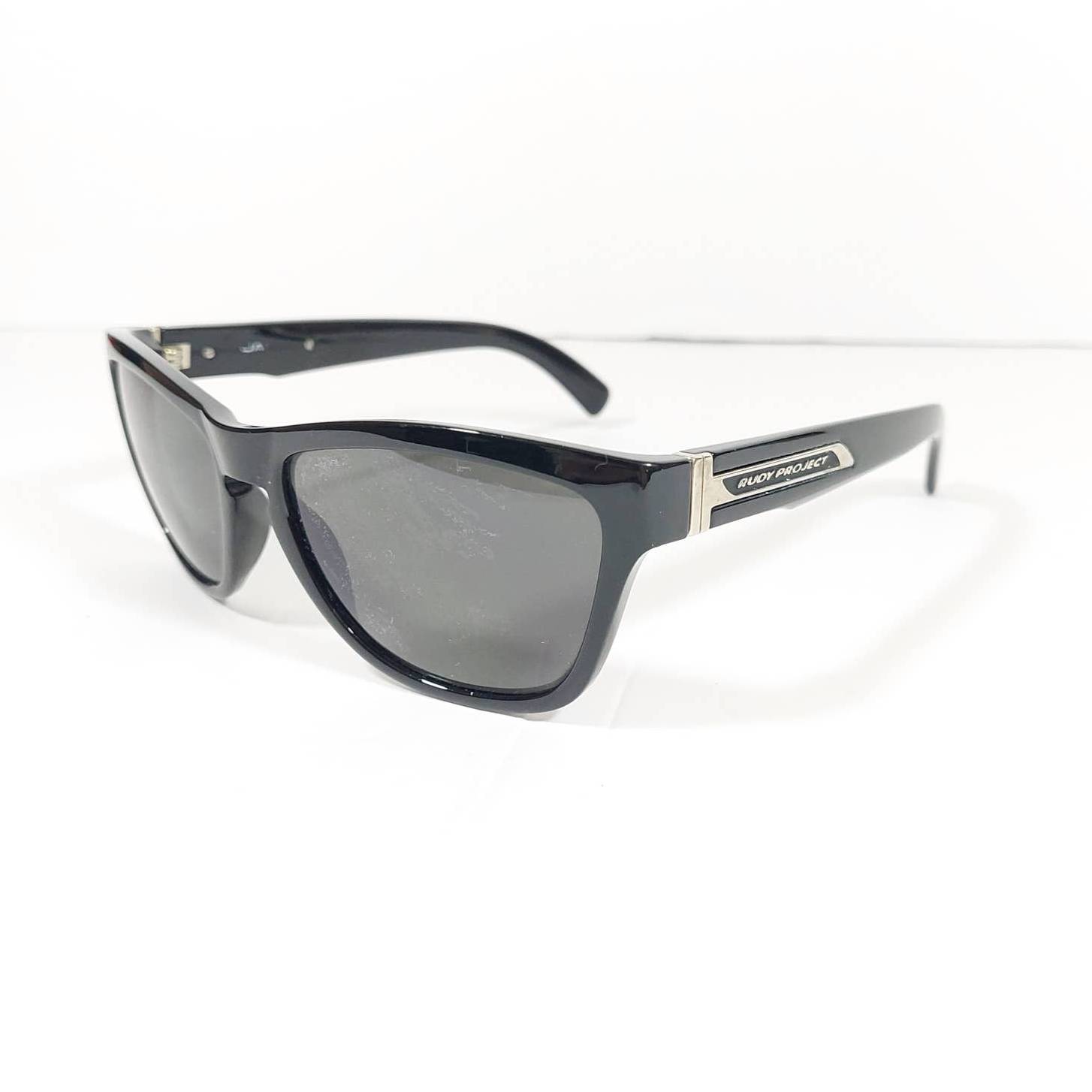 Rudy Project Black/Silver-Tone Eyewear Sport Athletic Unisex Sunglasses